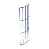 Mauersystem Rundgabione Ø 200 mm x 450 mm Abschlussgitter