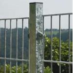 DINO Plus Zaunpfosten für Gitterhöhe 1230mm Eck, verzinkt
