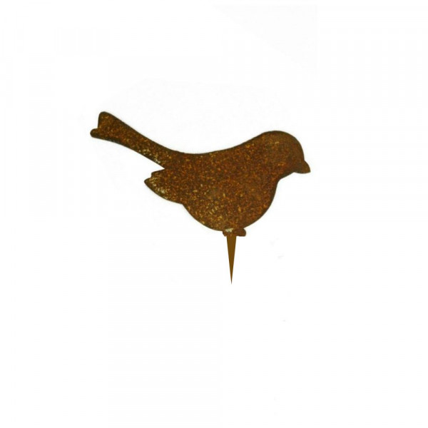 Rost Vogel Dompfaff fliegend Metallkunst zum Stecken Dekoration