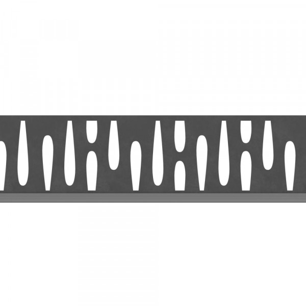 Sichtschutz WPC Aluminium Dekorprofil 15 cm