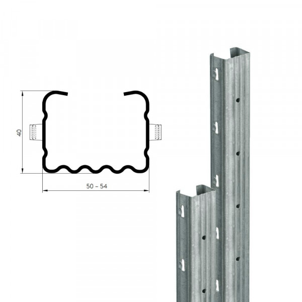 Stückverzinkter Weinbergpfahl Leova 50/40 S-Plus 2,65 m