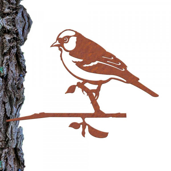 Baumdekoration Buchfink Rost Corten
