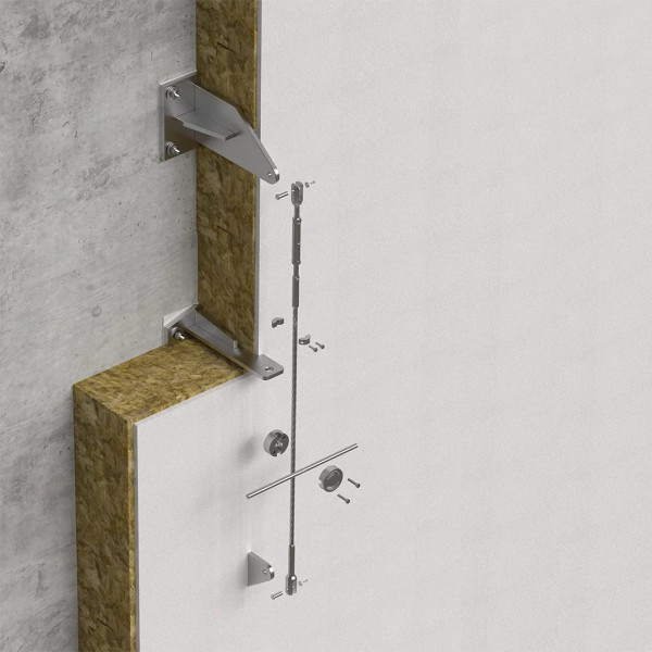 Rankanlage Fassade Grencabe Heavy Stahlseil