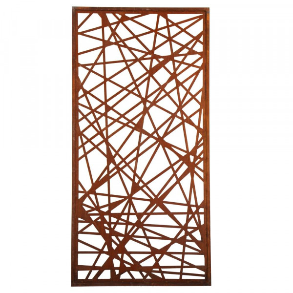 Design Sichtschutz Metallkunst Edelrost Cosmopolitan