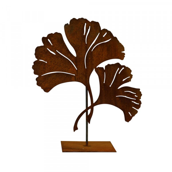 Beetstecker Ginkgo Blatt Lebensbaum Rost 2 Blätter Platte