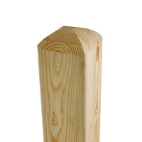 Holz-Design-Zaun Sichtschutz Rhombus Pfosten 0900 mm