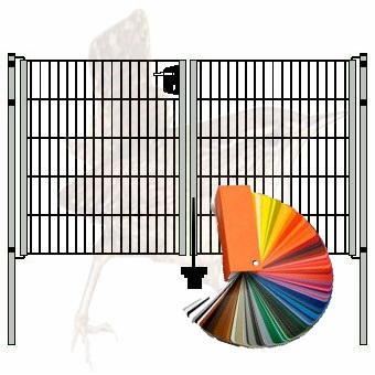 Gartentor 2-flgl. 2500x0600 mm Wahlfarbe, LGT