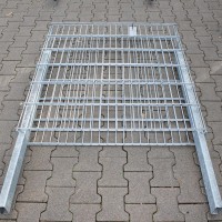 Zaungabione 1200 x 1100 x 165 mm mit Haltepfosten - beschädigt