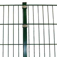 Gitter 8+6+8* Pfostentyp II, grün, per lfm komplett
