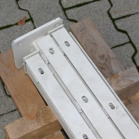 Pfosten 1830 mm - HS SET - mit angeschweißten Bodenplatten