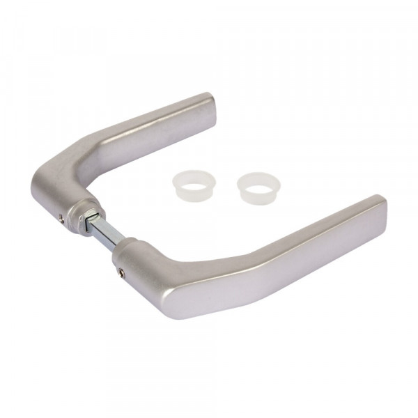 Drückerpaar Aluminium eloxiert 60 mm