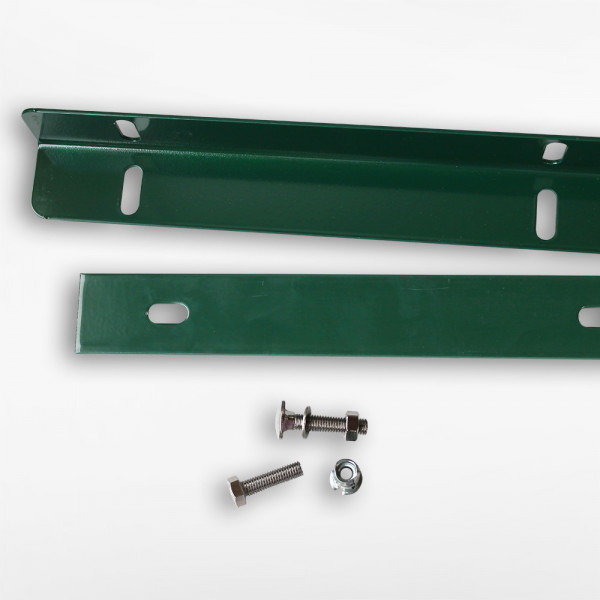 Zaunanschlussschiene 2230 mm grün Typ II