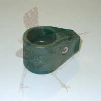 Schelle Ø 034 mm DINO Einfachschelle grün