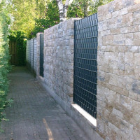 Sichtschutz 2430x2500 mm Gitter in verzinkt