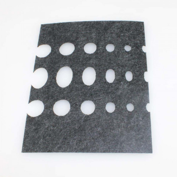 Sichtschutzstreifen Vlies 190 mm - 2,6 m anthrazitgrau Bubble