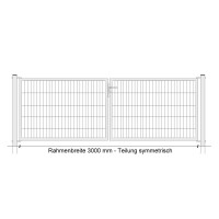 Industrie-Kombitor 2000x3000mm 2-flgl symmetrisch, verzinkt