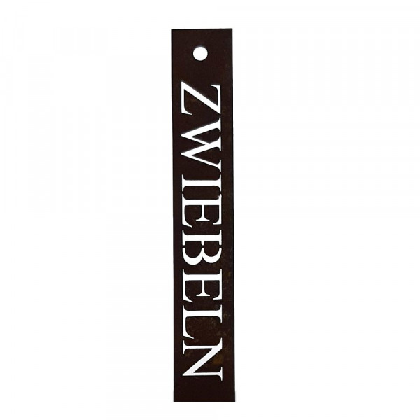 Rost Schild Blumenstecker Garten Metallkunst