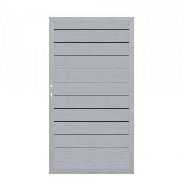 Tor 0,9x1,3 m Sichtschutz WPC Aluminium