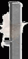Endpfosten grün RAL6009, Zaunhöhe 960 mm