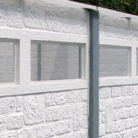 Betonzaun Standard L - Fensterglas für Fensterplatte