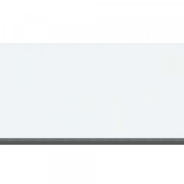 Sichtschutz WPC Aluminium Dekorprofil 30 cm Glas