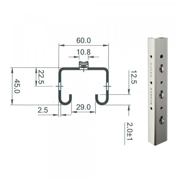 weinbergpfahl Endpfahl Magnum Hardley 300 cm