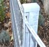 Pfosten mit flacher Abdeckleiste