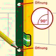 Maschendrahtzaun Wandbefestigung