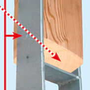  Fundamente der Metall- oder Holzpfosten festlegen