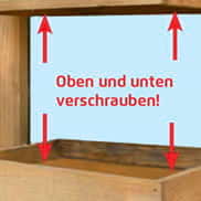 Befüllter Sichtschutzzaun