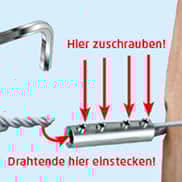  Staketenzaun umwickelt mit Draht