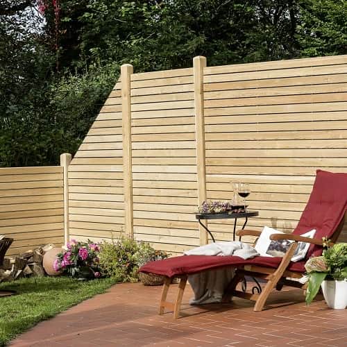 Sichtschutz Rhombus der Lärche Holzzaun