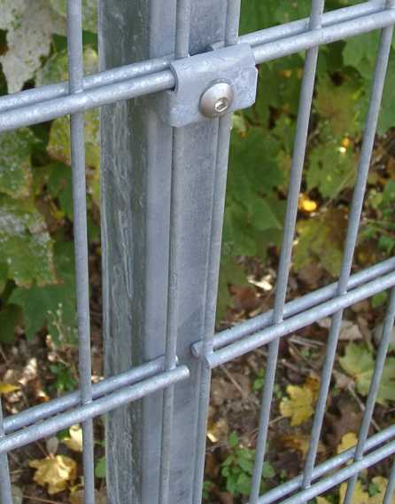 Pfosten-Typ ( Wedra - DL ), Doppelstahlmatte, Doppelstahlmatten, Einzäunung, Einzäunungen